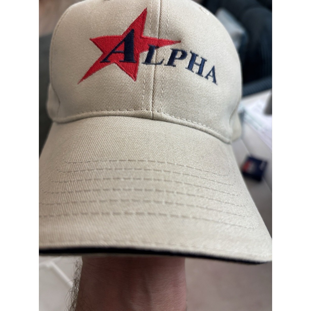 Tan Alpha Hat With Red Star